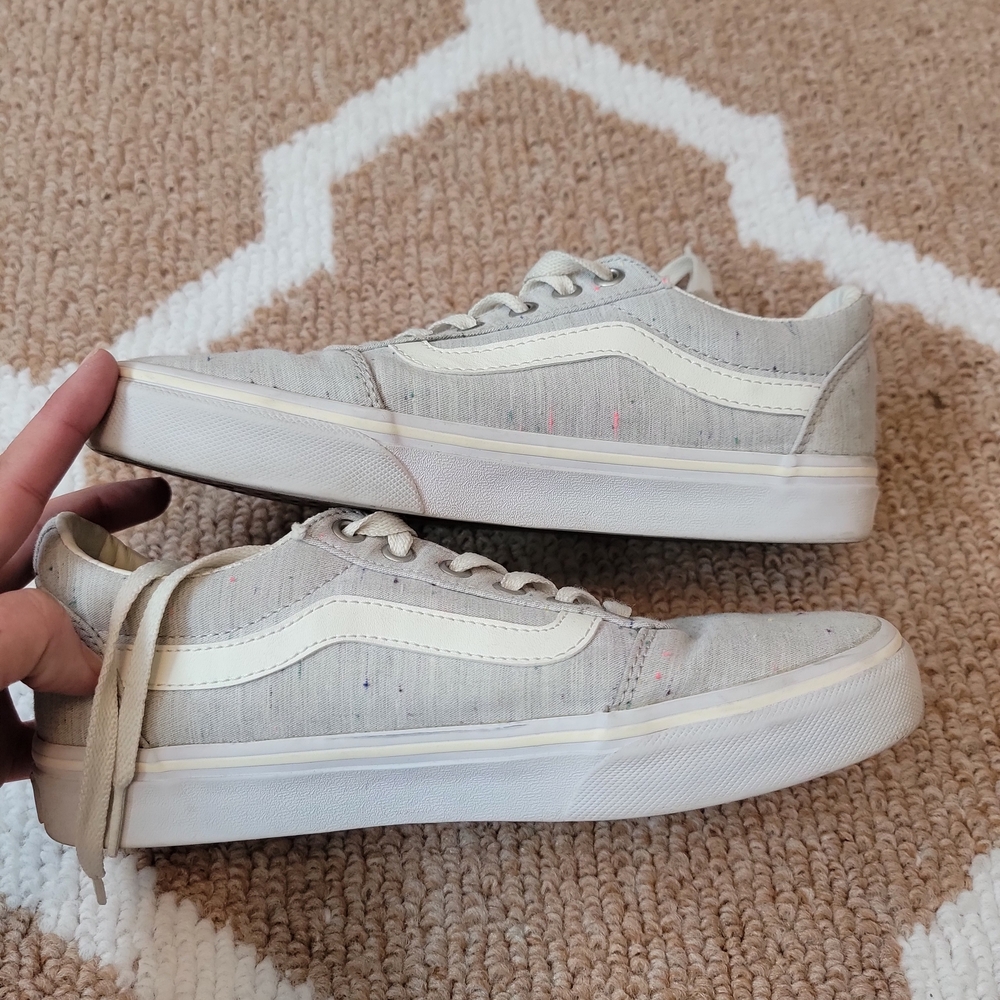 Vans Gray and White Women's Sneakers